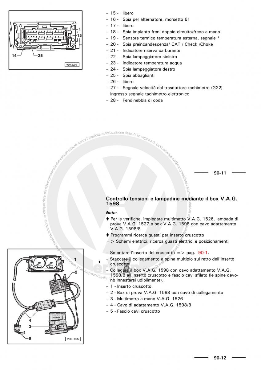 VW Polo servizio assistenza informazione tecnica / page 60