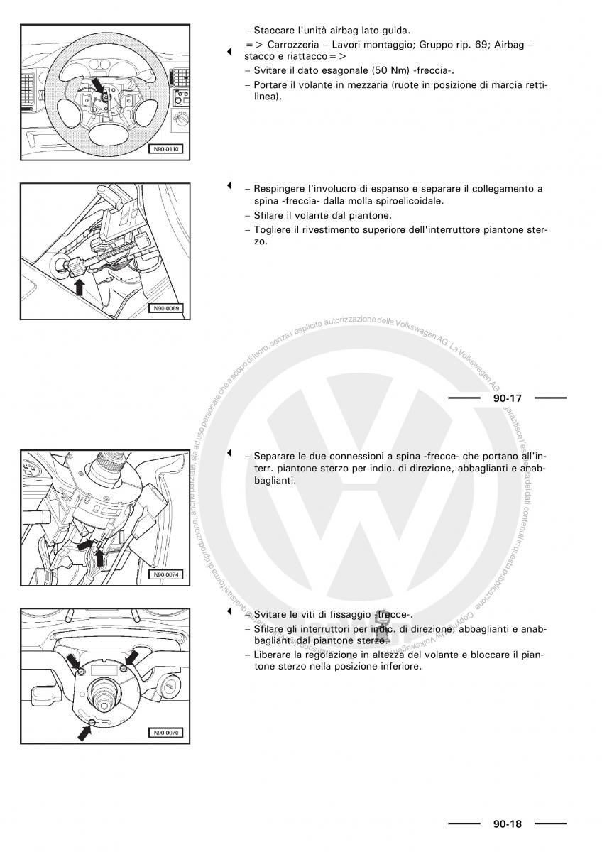 VW Polo servizio assistenza informazione tecnica / page 63