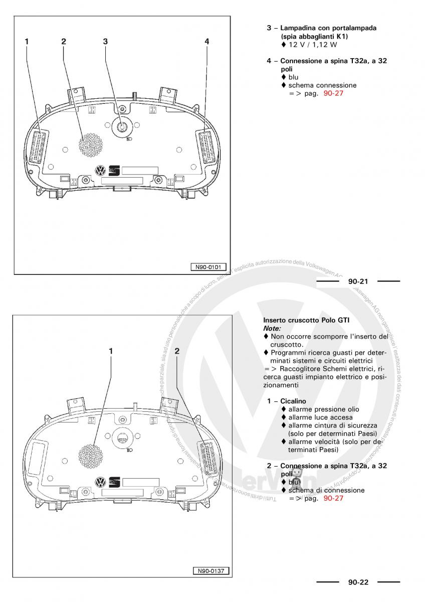 VW Polo servizio assistenza informazione tecnica / page 65