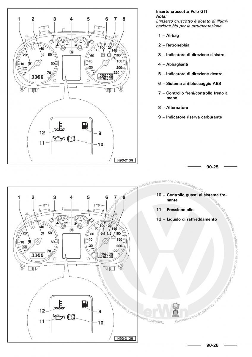 VW Polo servizio assistenza informazione tecnica / page 67