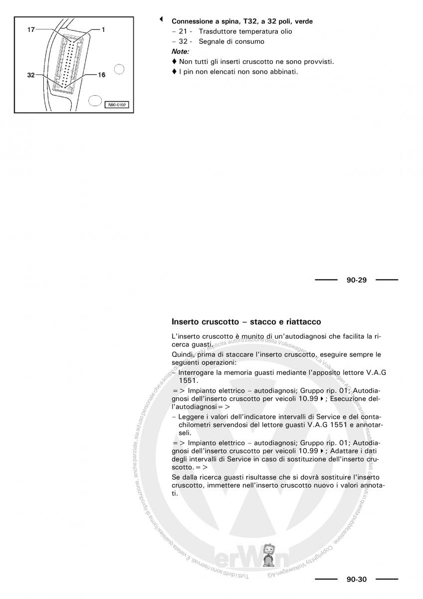 VW Polo servizio assistenza informazione tecnica / page 69