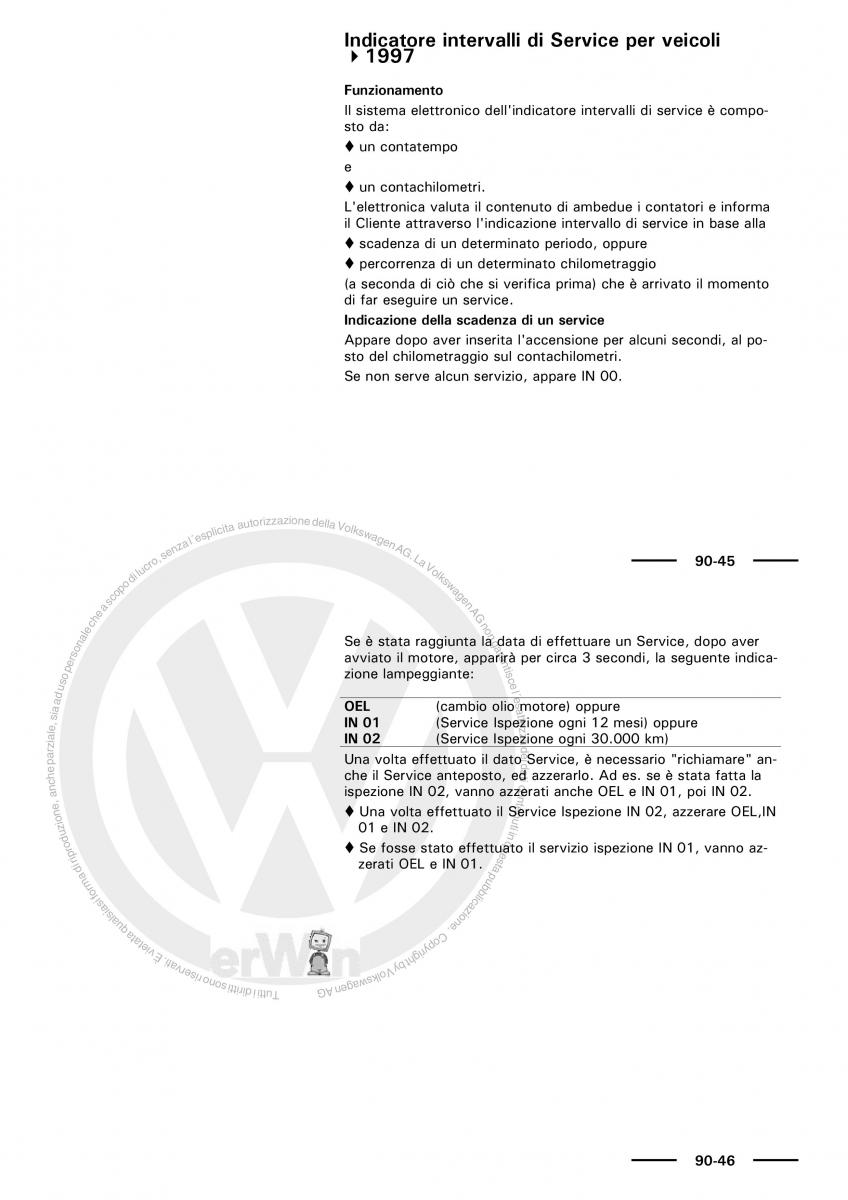 VW Polo servizio assistenza informazione tecnica / page 77