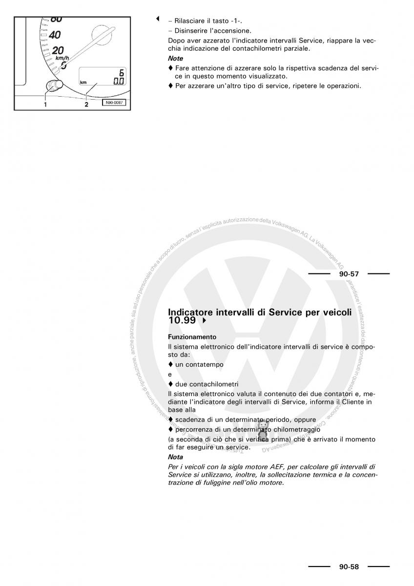 VW Polo servizio assistenza informazione tecnica / page 83