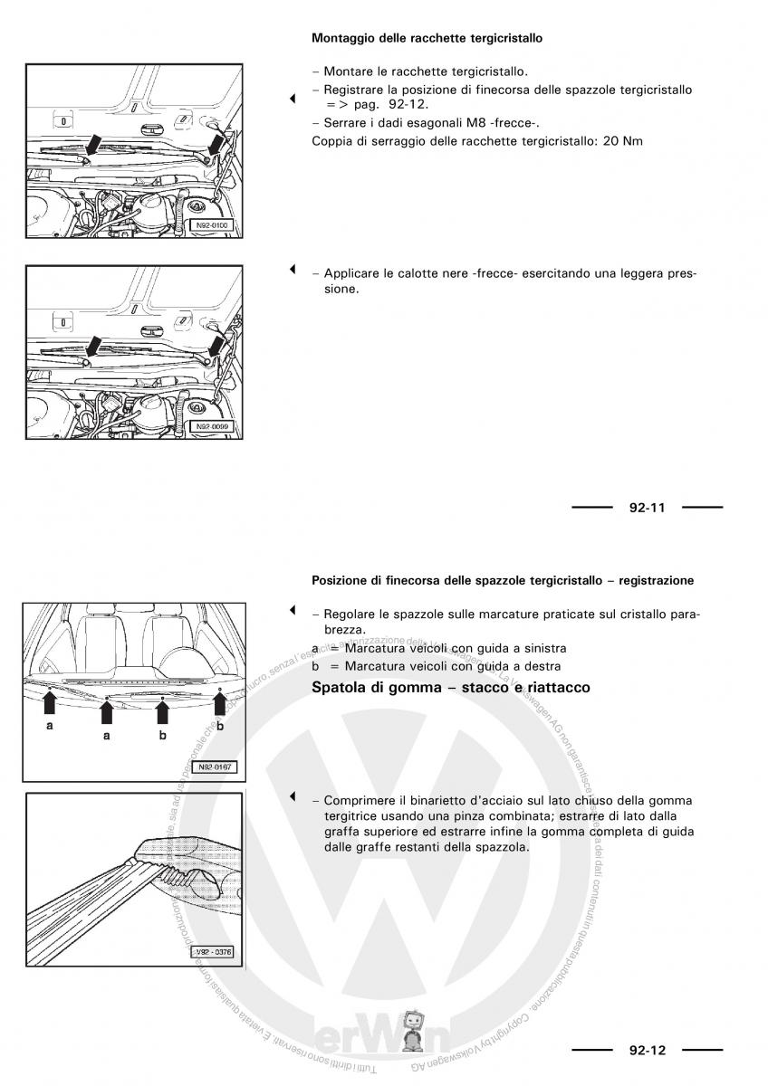 VW Polo servizio assistenza informazione tecnica / page 91