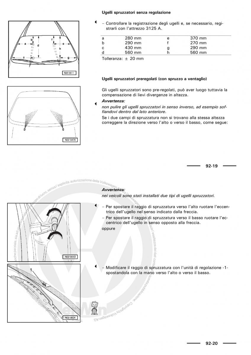 VW Polo servizio assistenza informazione tecnica / page 95