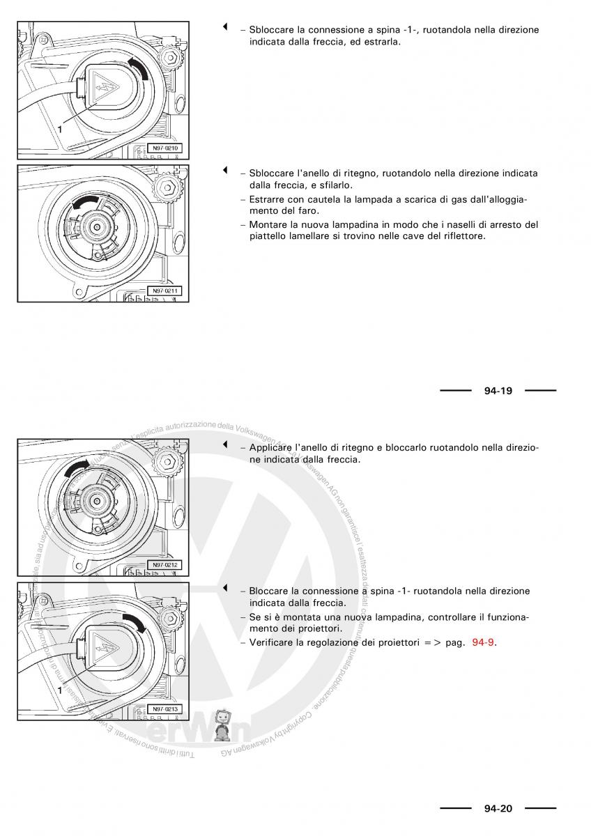 VW Polo servizio assistenza informazione tecnica / page 115