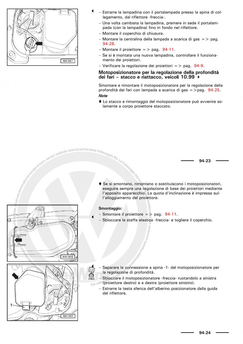 VW Polo servizio assistenza informazione tecnica / page 117