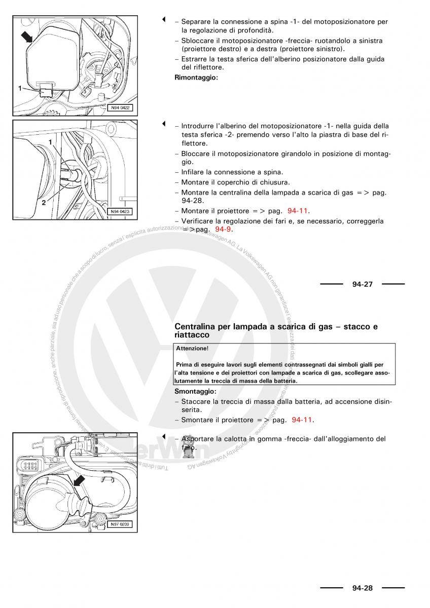 VW Polo servizio assistenza informazione tecnica / page 119