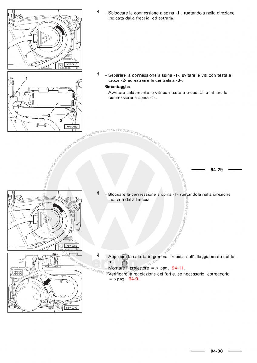 VW Polo servizio assistenza informazione tecnica / page 120