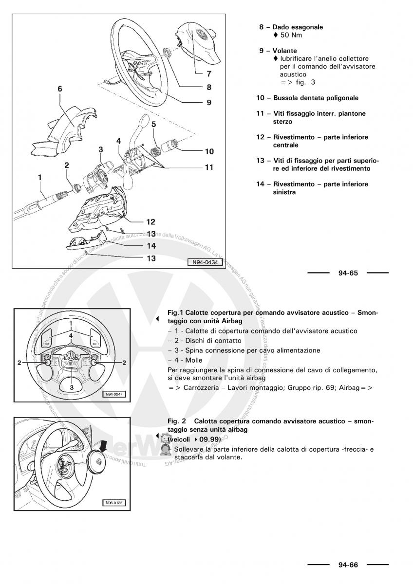 VW Polo servizio assistenza informazione tecnica / page 138