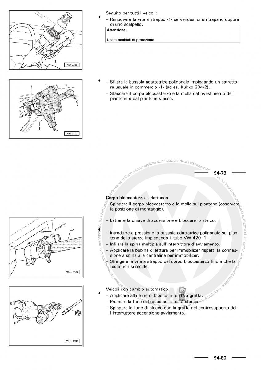 VW Polo servizio assistenza informazione tecnica / page 145