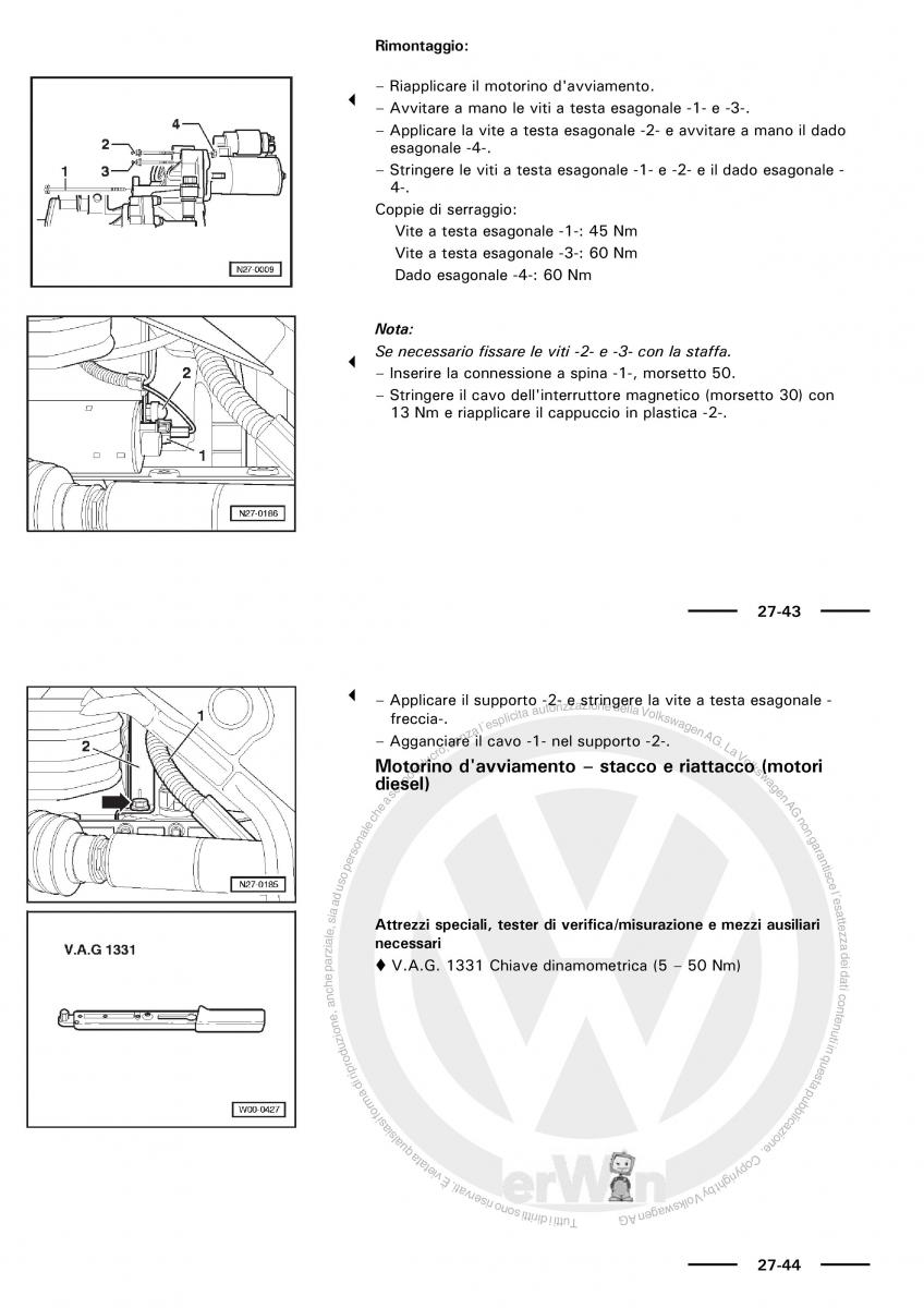 VW Polo servizio assistenza informazione tecnica / page 28