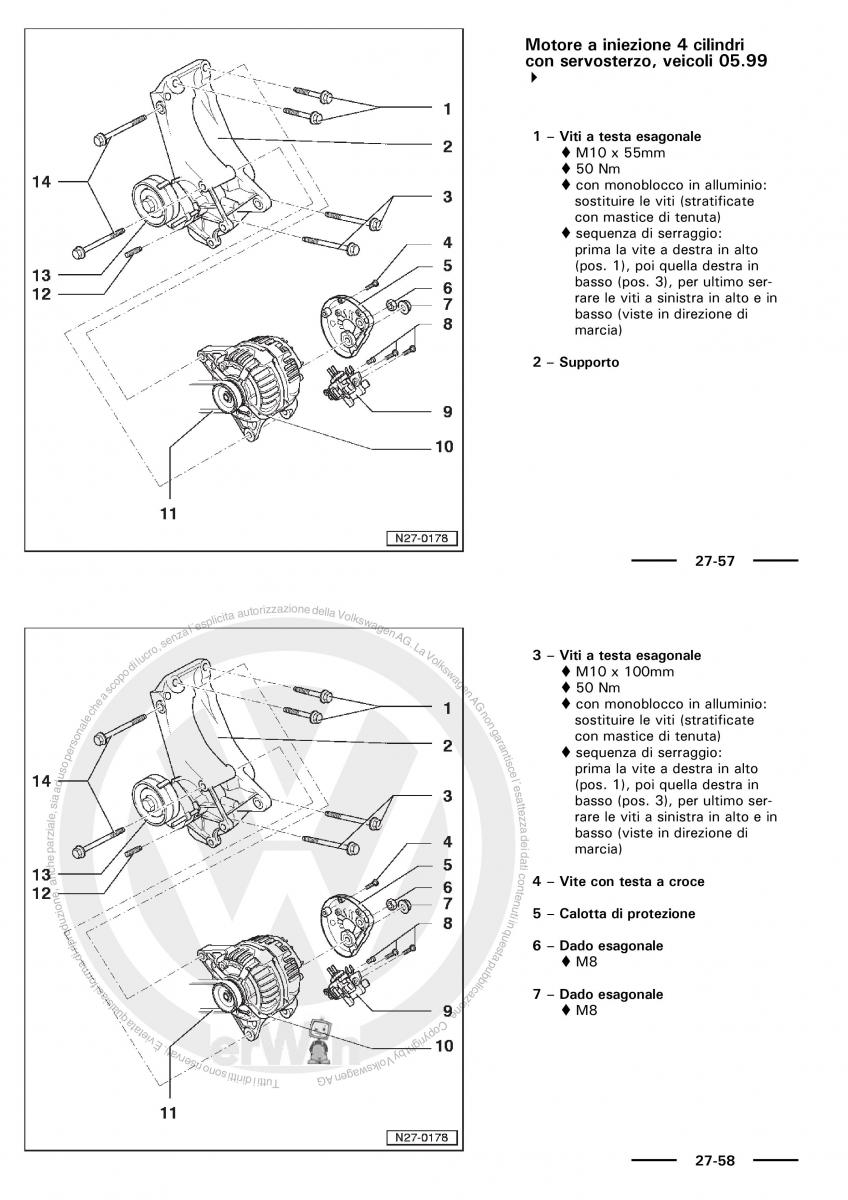 VW Polo servizio assistenza informazione tecnica / page 35