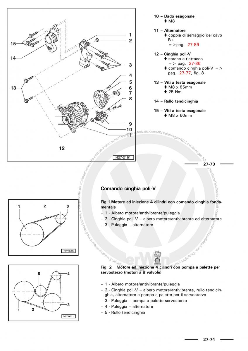 VW Polo servizio assistenza informazione tecnica / page 43