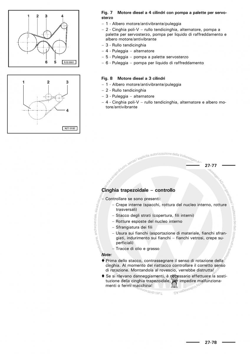 VW Polo servizio assistenza informazione tecnica / page 45