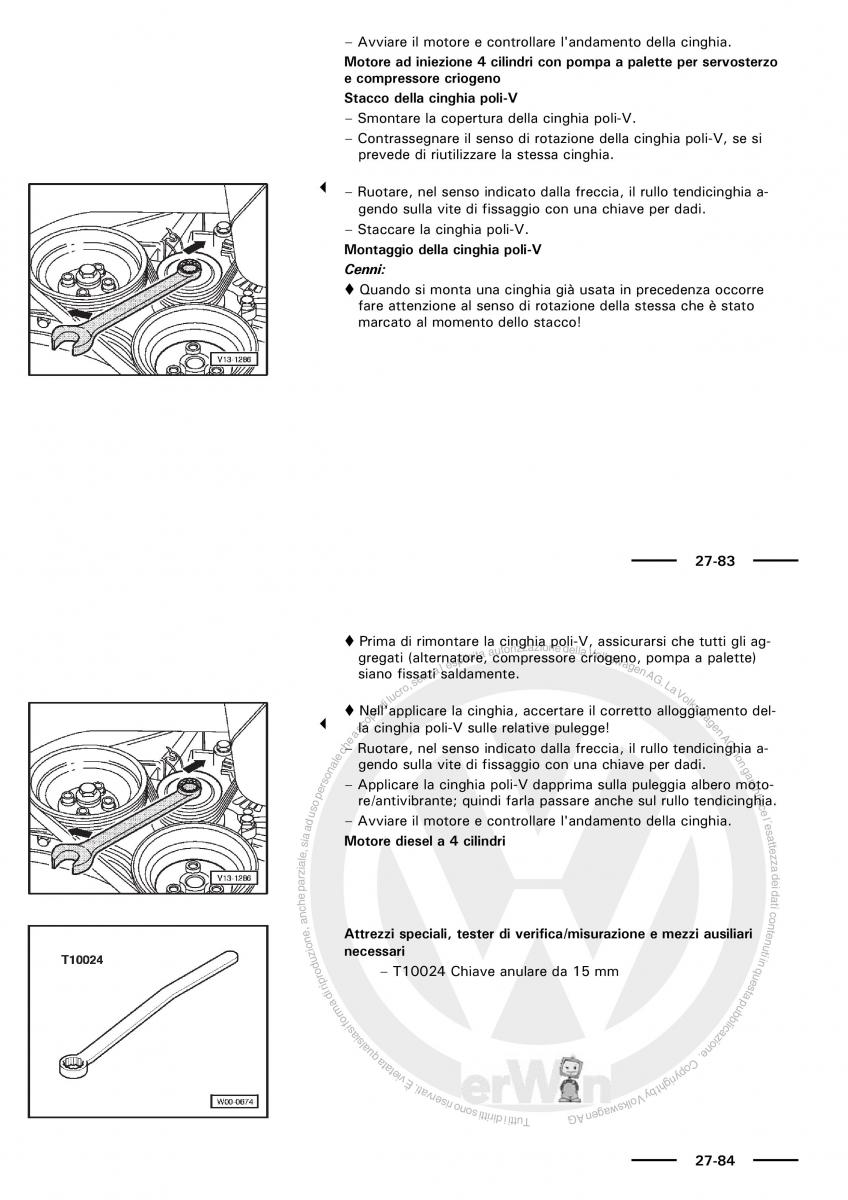 VW Polo servizio assistenza informazione tecnica / page 48