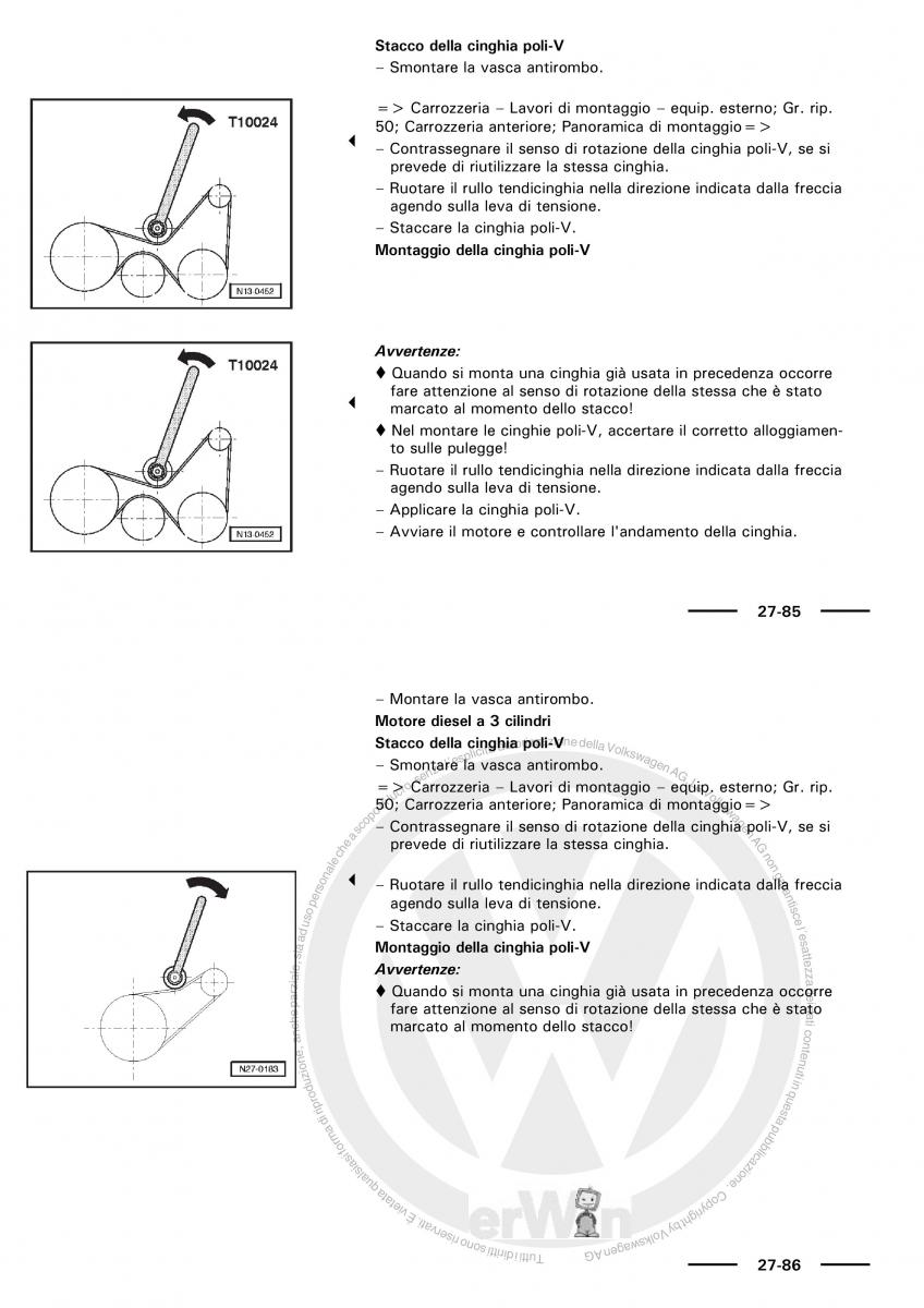 VW Polo servizio assistenza informazione tecnica / page 49