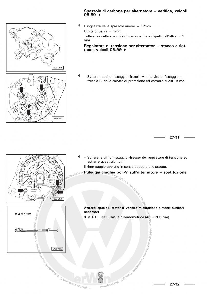 VW Polo servizio assistenza informazione tecnica / page 52