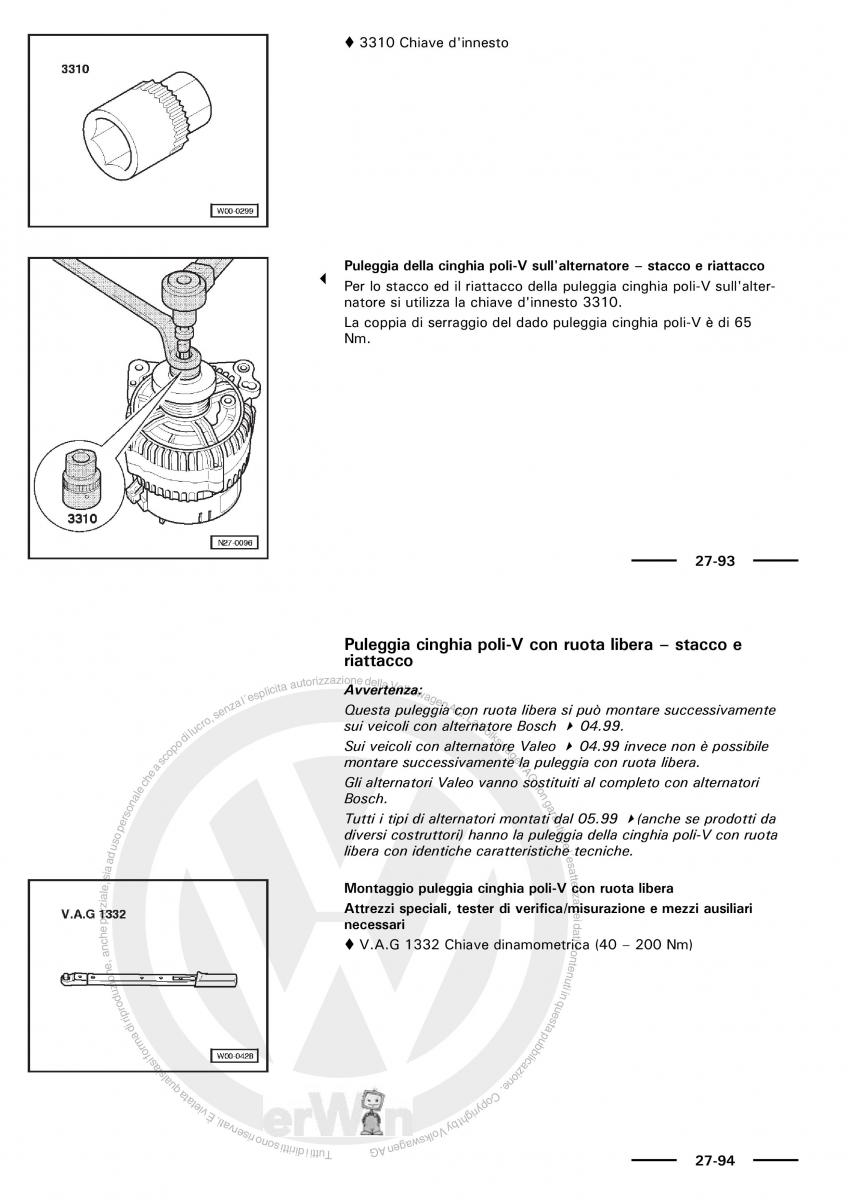 VW Polo servizio assistenza informazione tecnica / page 53