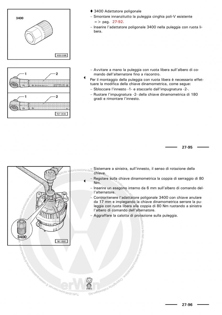 VW Polo servizio assistenza informazione tecnica / page 54