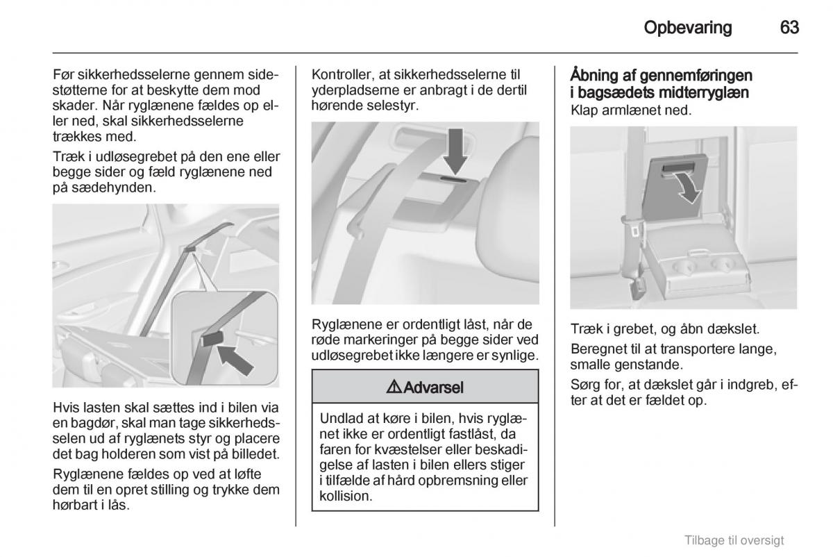 Opel Astra J IV 4 ejere handbog / page 63