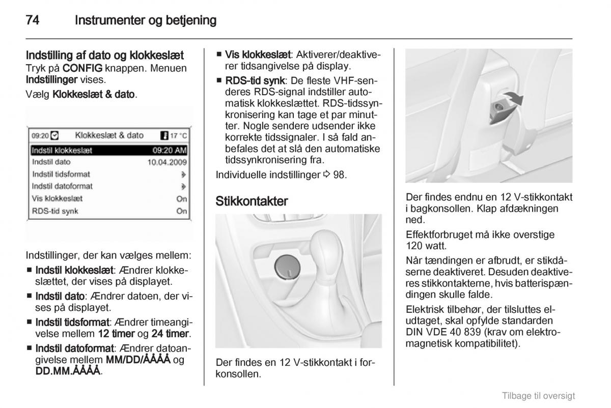 Opel Astra J IV 4 ejere handbog / page 74