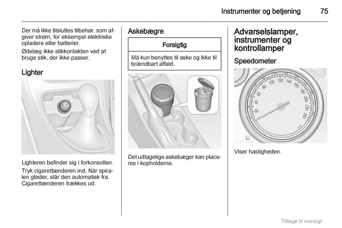 Opel Astra J IV 4 ejere handbog / page 75