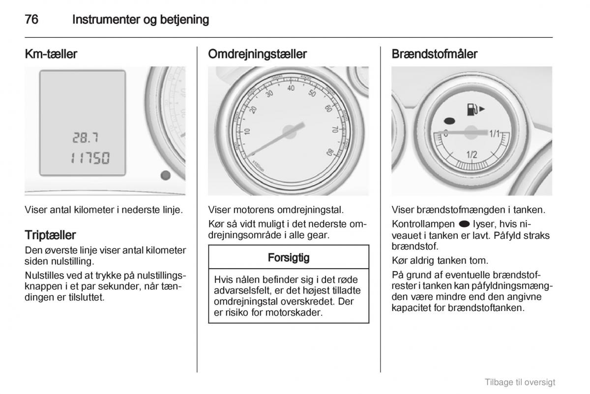 Opel Astra J IV 4 ejere handbog / page 76