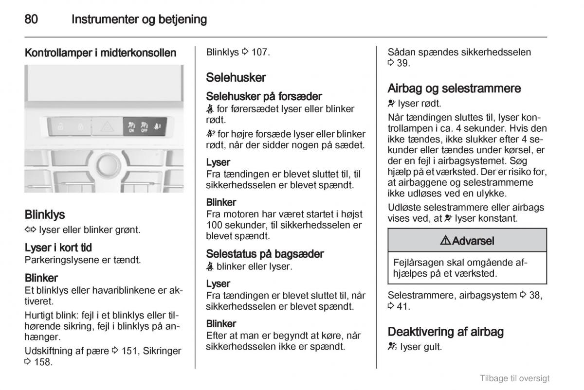 Opel Astra J IV 4 ejere handbog / page 80