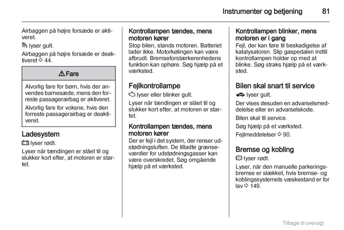 Opel Astra J IV 4 ejere handbog / page 81