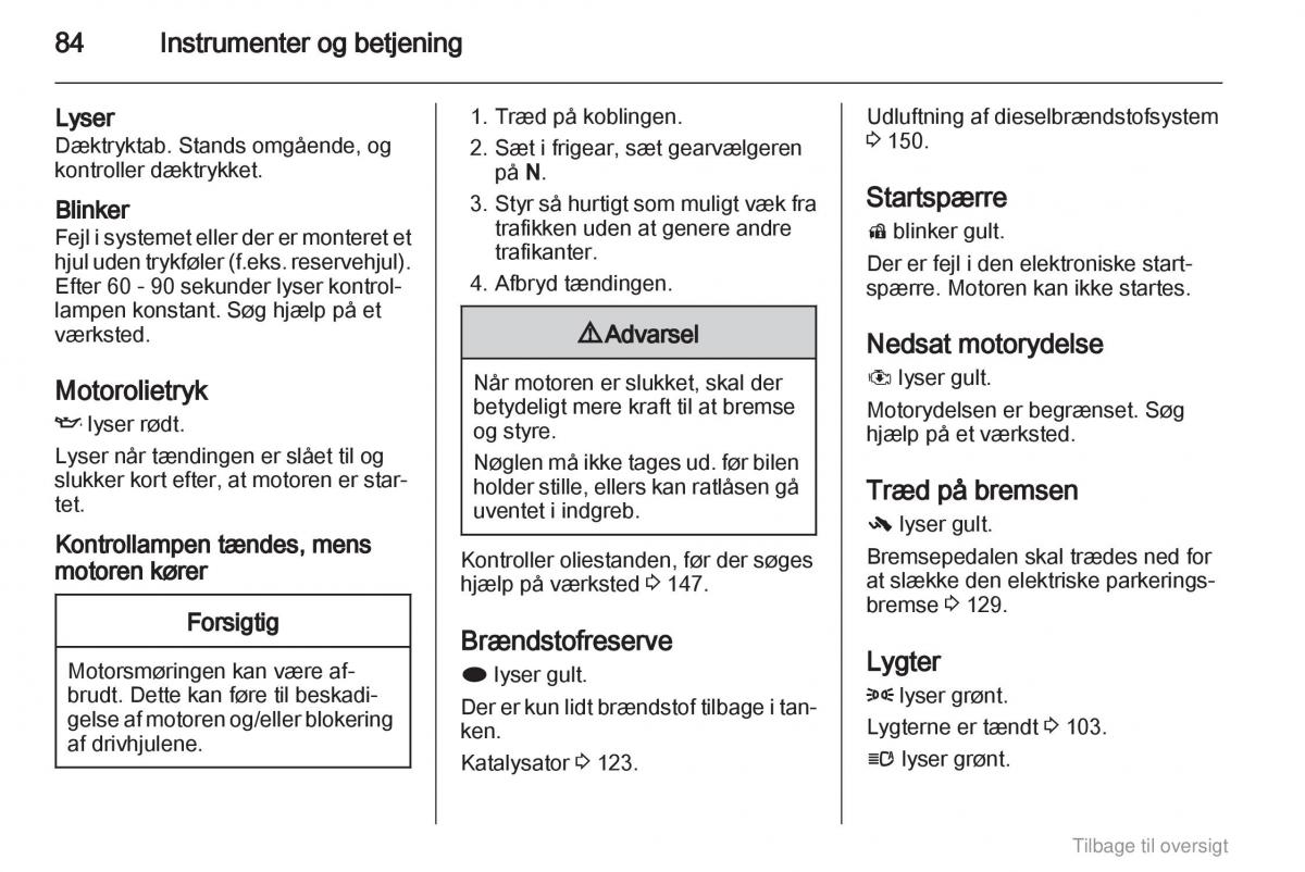 Opel Astra J IV 4 ejere handbog / page 84