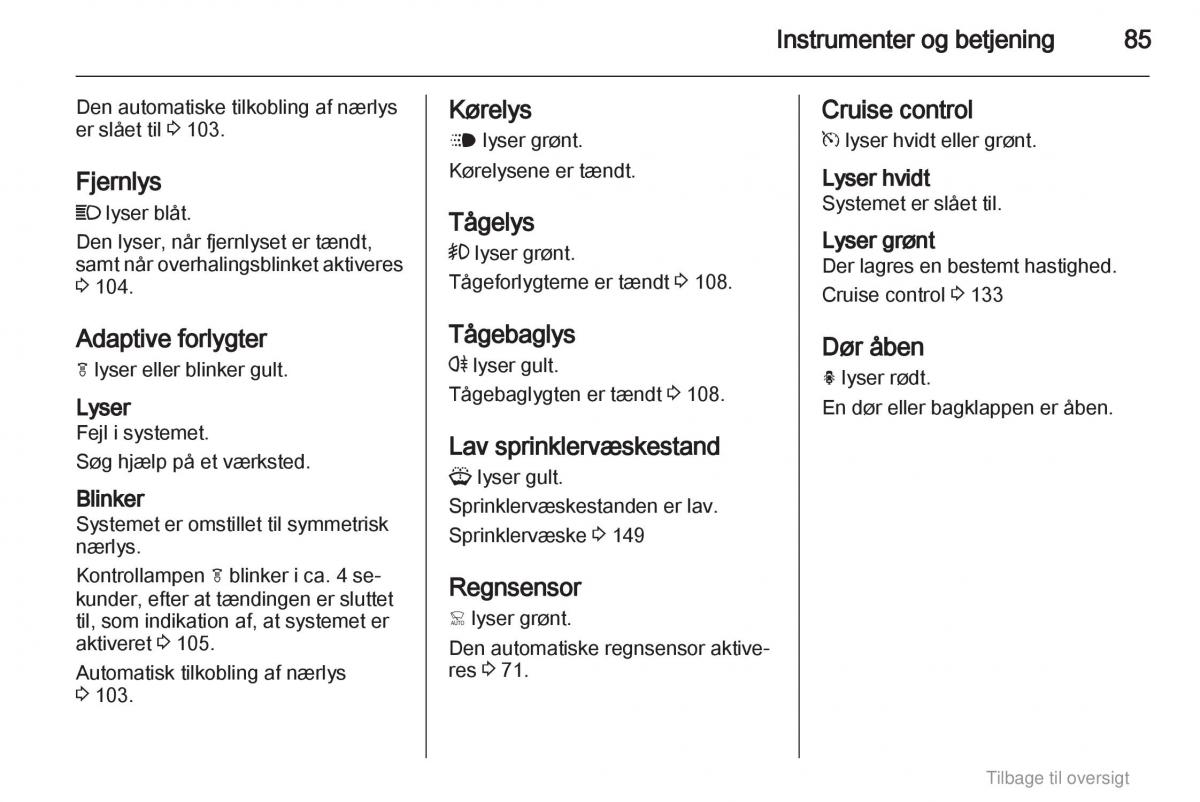 Opel Astra J IV 4 ejere handbog / page 85