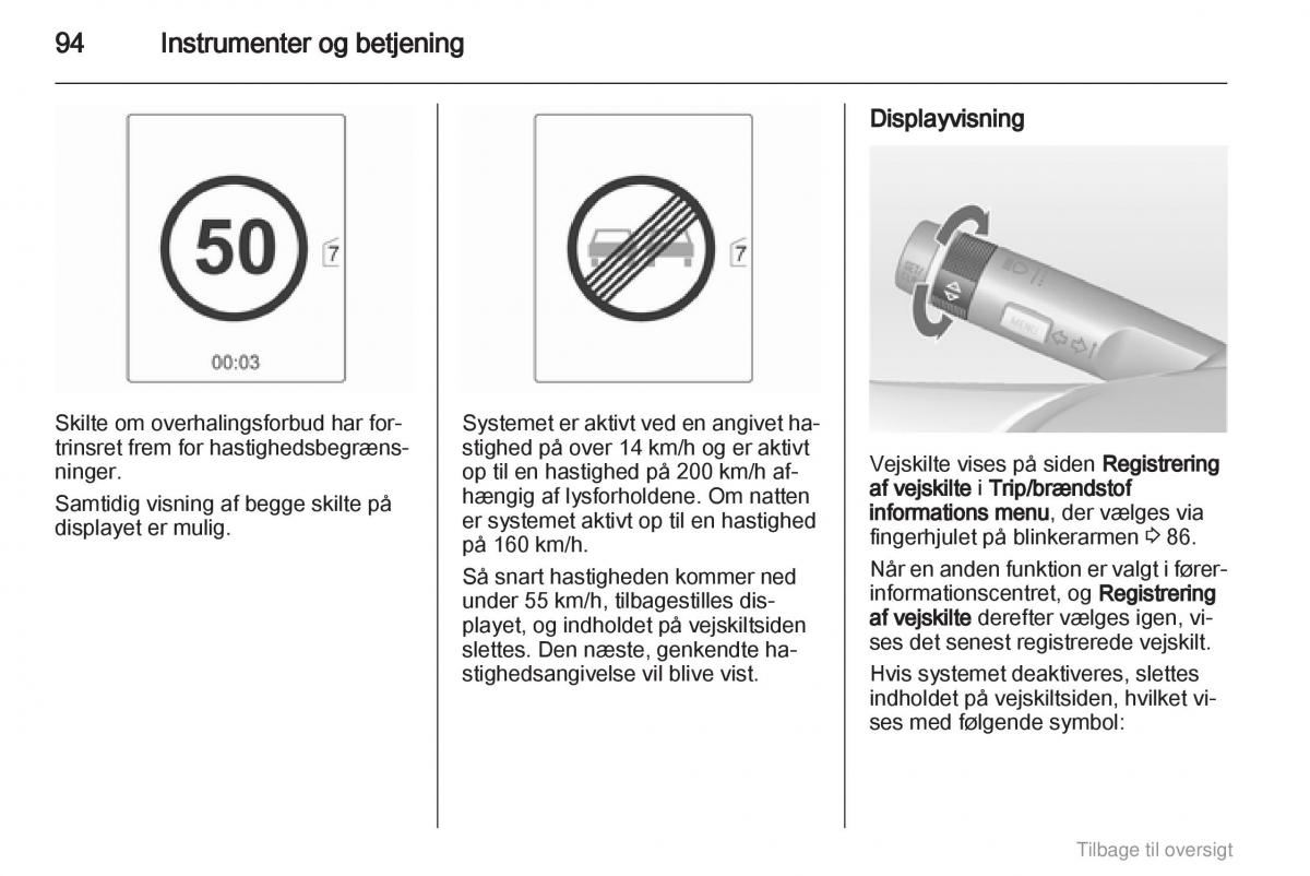 Opel Astra J IV 4 ejere handbog / page 94