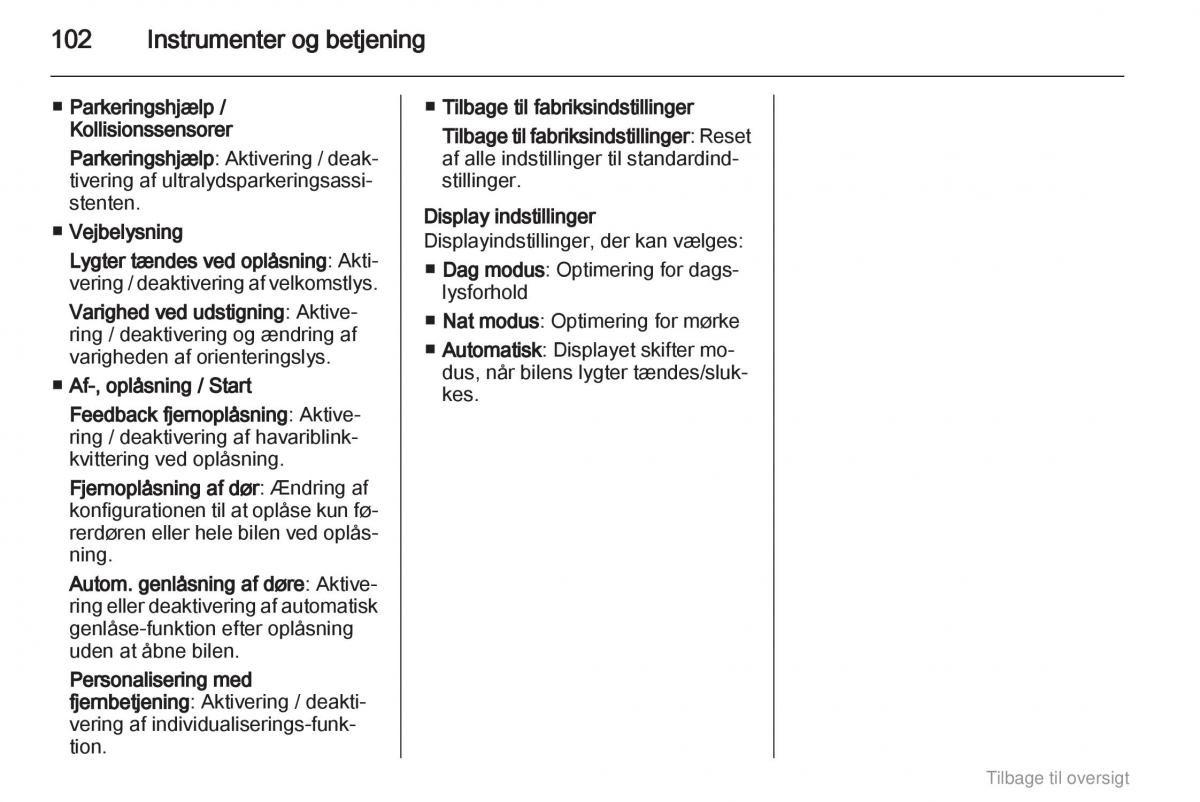 Opel Astra J IV 4 ejere handbog / page 102