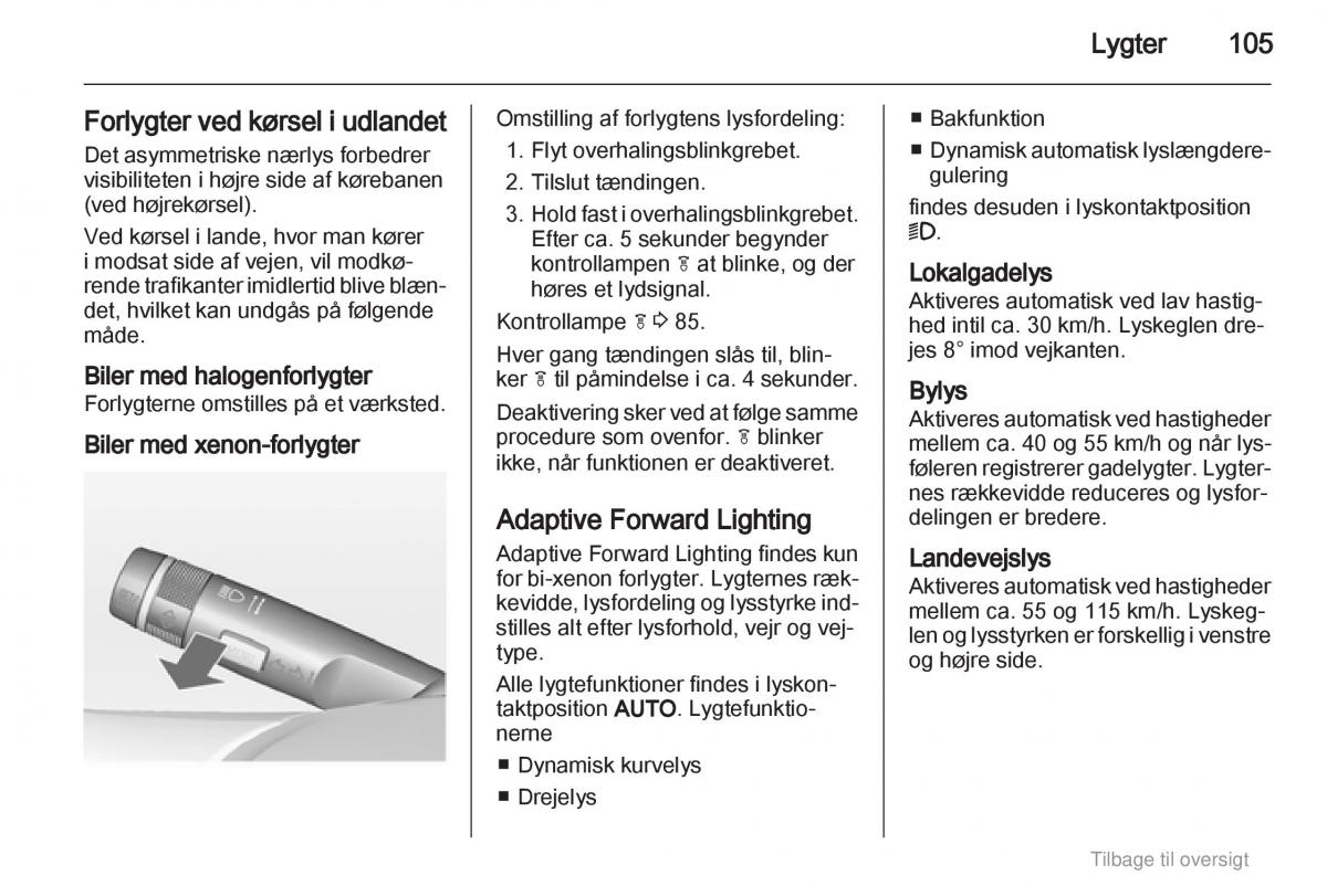 Opel Astra J IV 4 ejere handbog / page 105