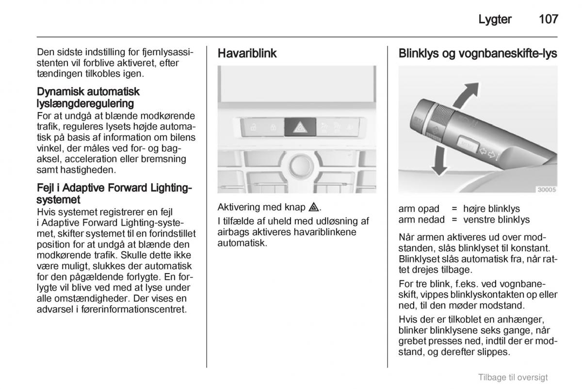 Opel Astra J IV 4 ejere handbog / page 107