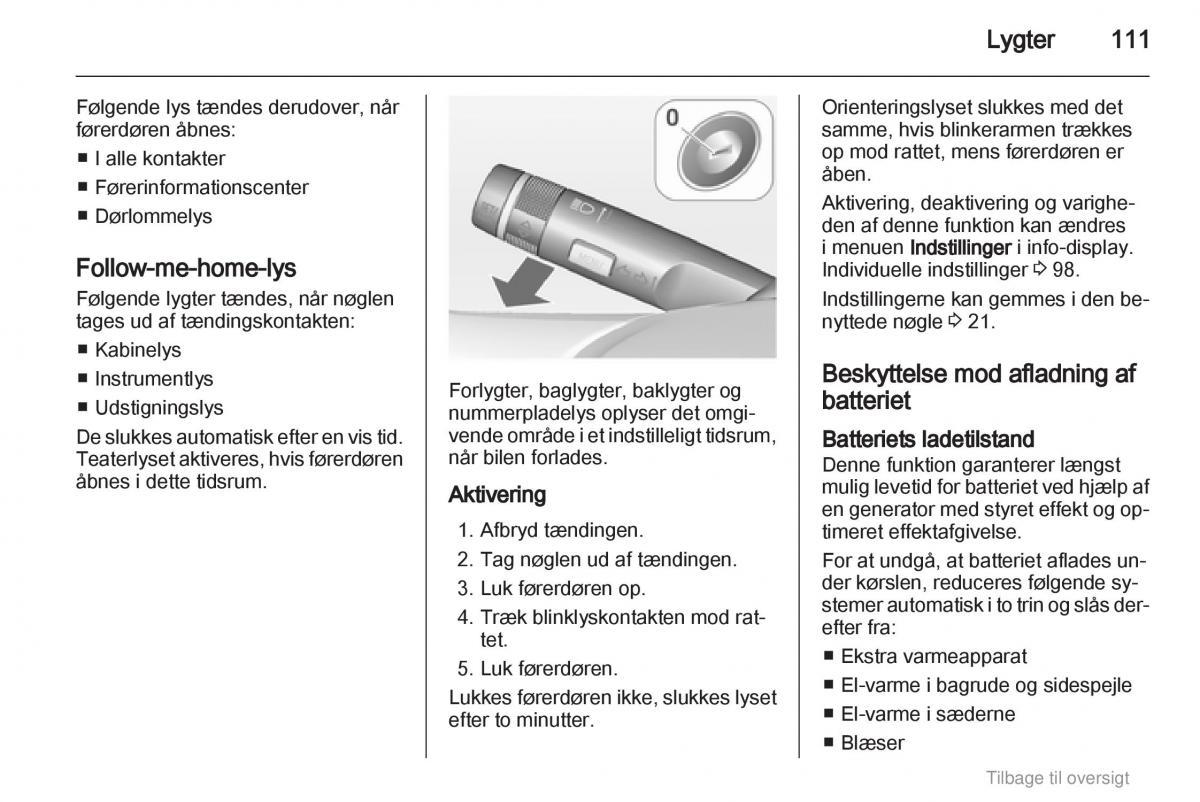 Opel Astra J IV 4 ejere handbog / page 111