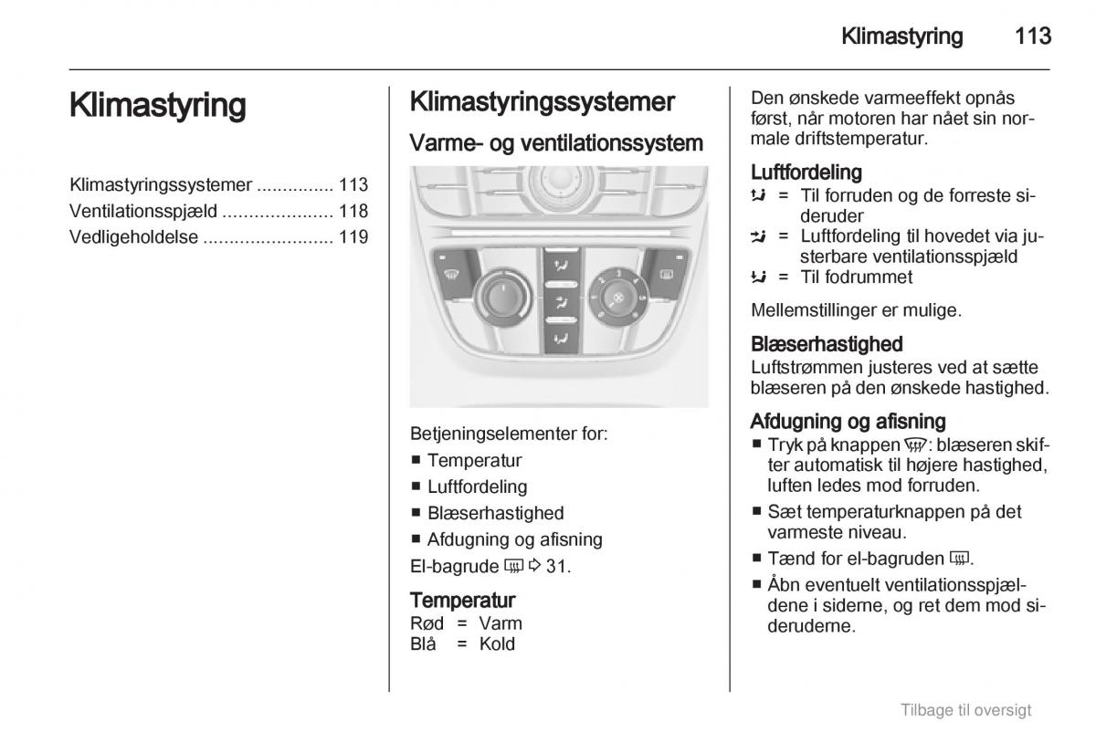 Opel Astra J IV 4 ejere handbog / page 113