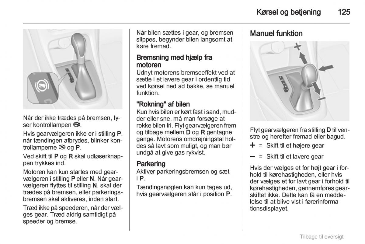 Opel Astra J IV 4 ejere handbog / page 125