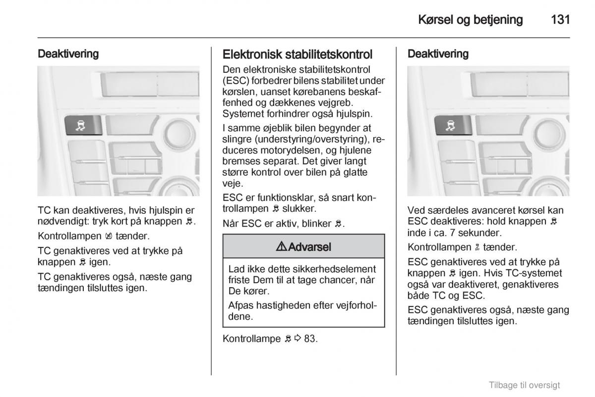 Opel Astra J IV 4 ejere handbog / page 131