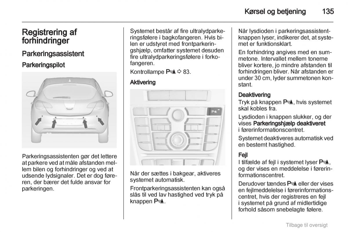 Opel Astra J IV 4 ejere handbog / page 135