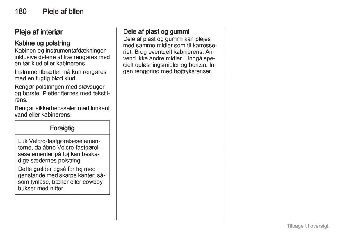 Opel Astra J IV 4 ejere handbog / page 180