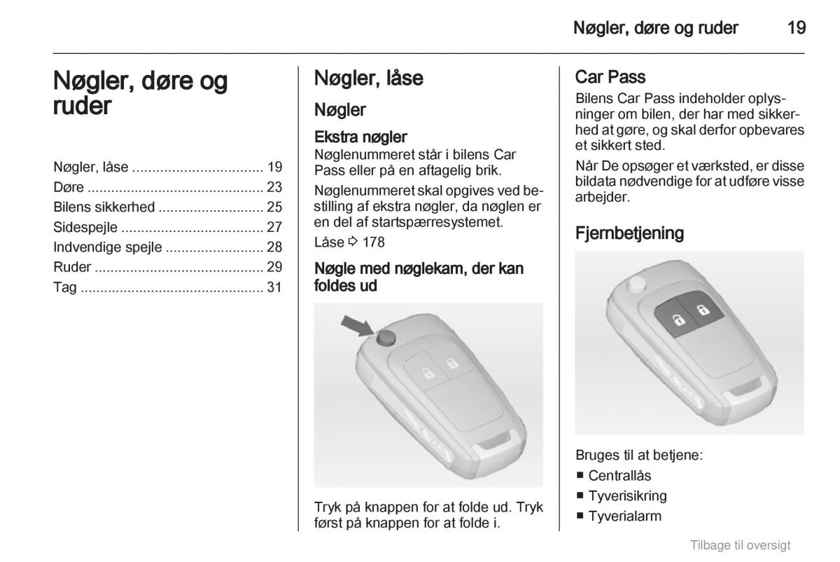 Opel Astra J IV 4 ejere handbog / page 19