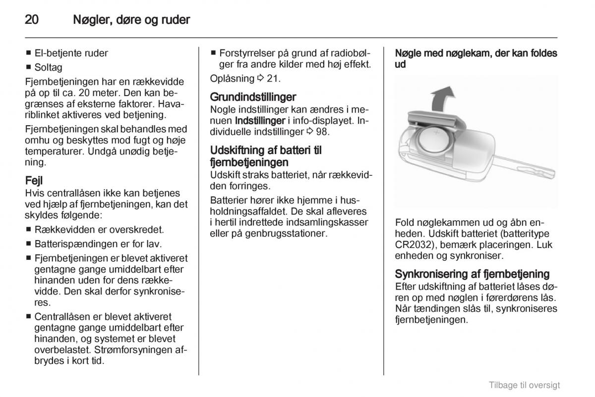 Opel Astra J IV 4 ejere handbog / page 20