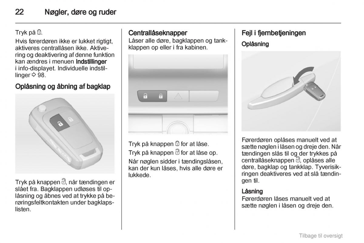 Opel Astra J IV 4 ejere handbog / page 22