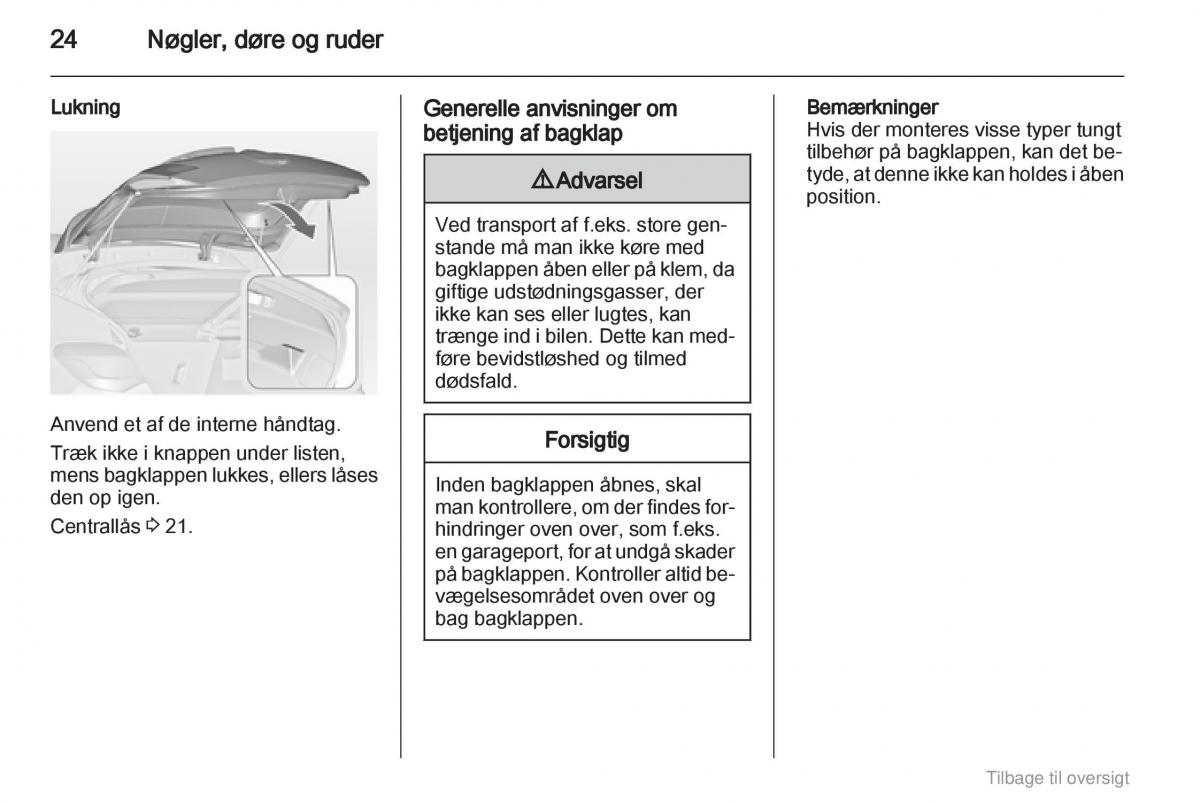 Opel Astra J IV 4 ejere handbog / page 24