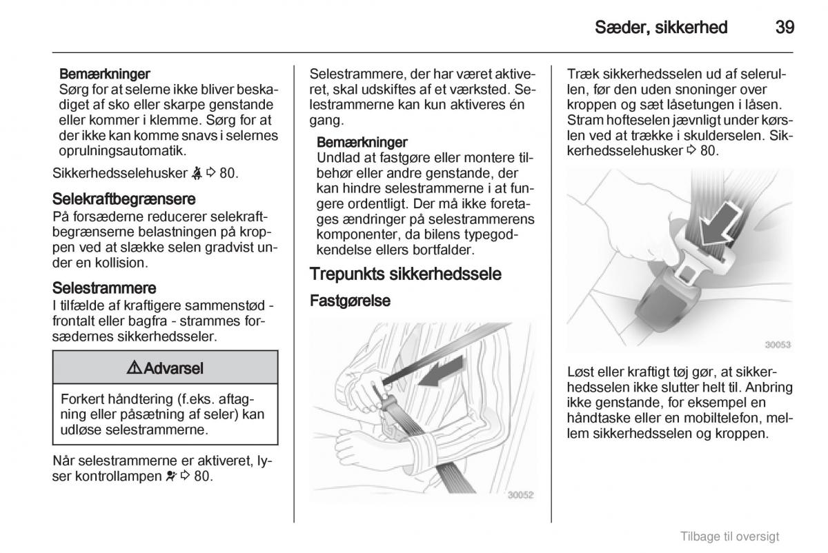 Opel Astra J IV 4 ejere handbog / page 39