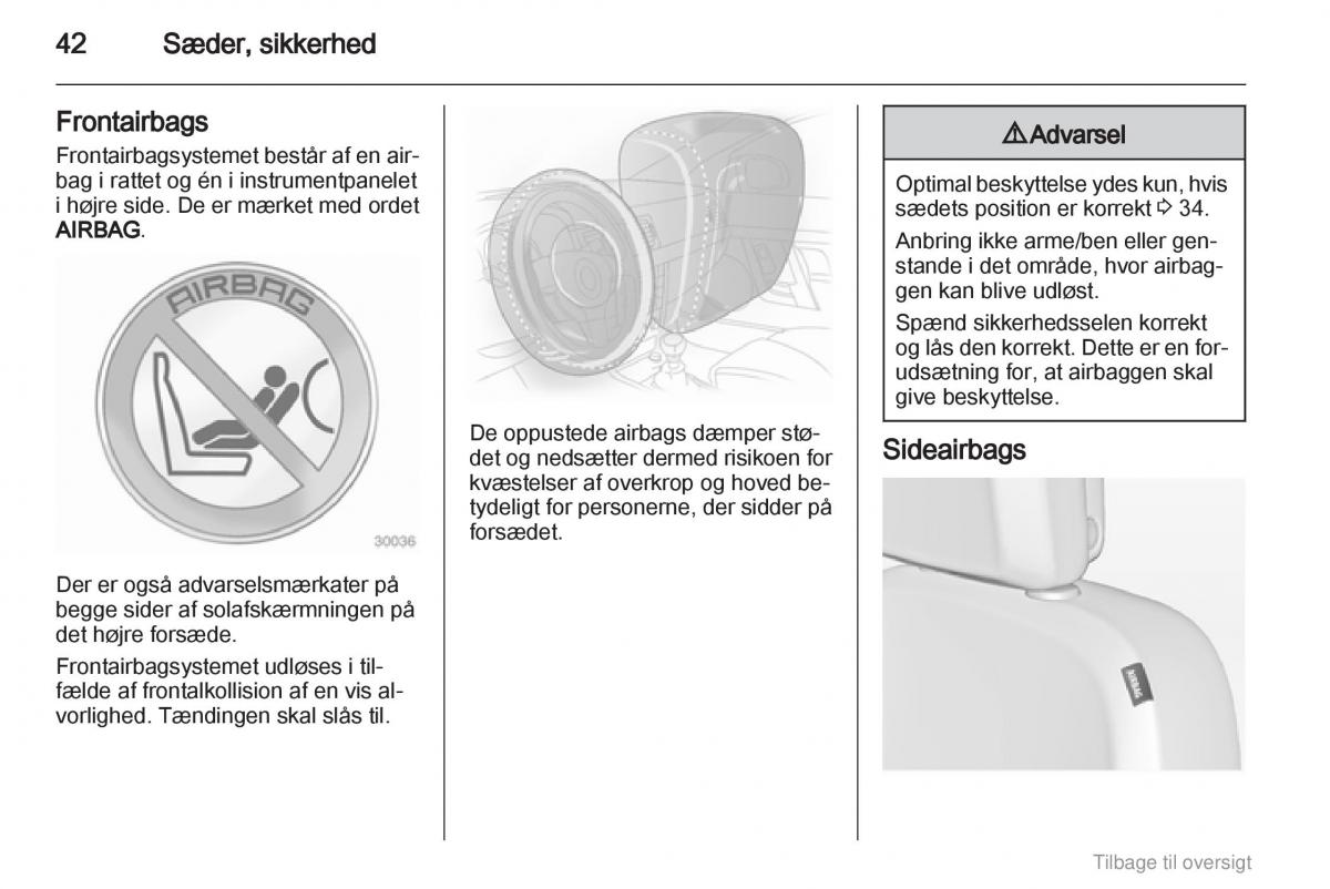 Opel Astra J IV 4 ejere handbog / page 42