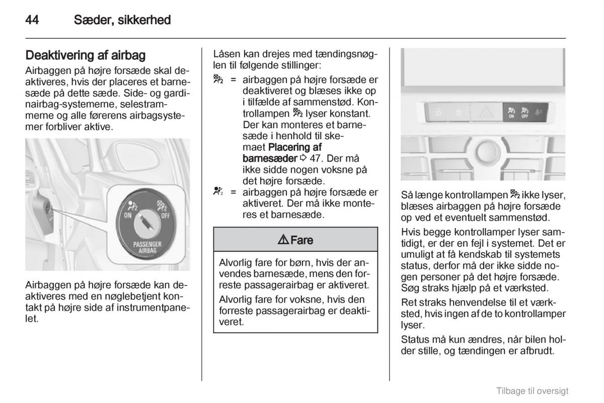 Opel Astra J IV 4 ejere handbog / page 44