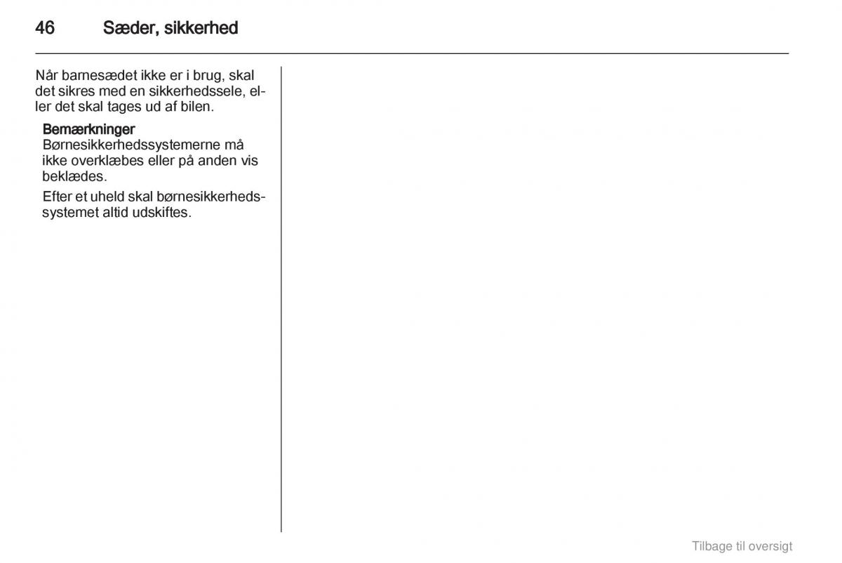 Opel Astra J IV 4 ejere handbog / page 46